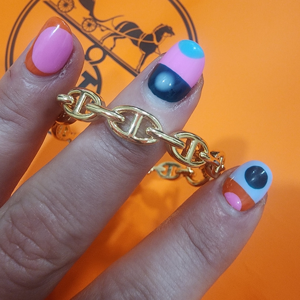 Gold Chain Link Bracelet